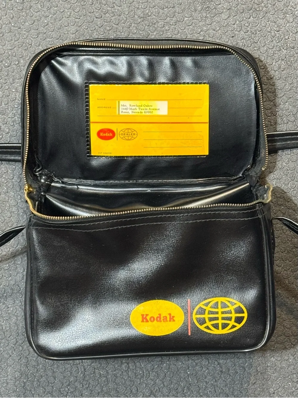 Vintage Late 1970s Kodak Leather Camera Bag